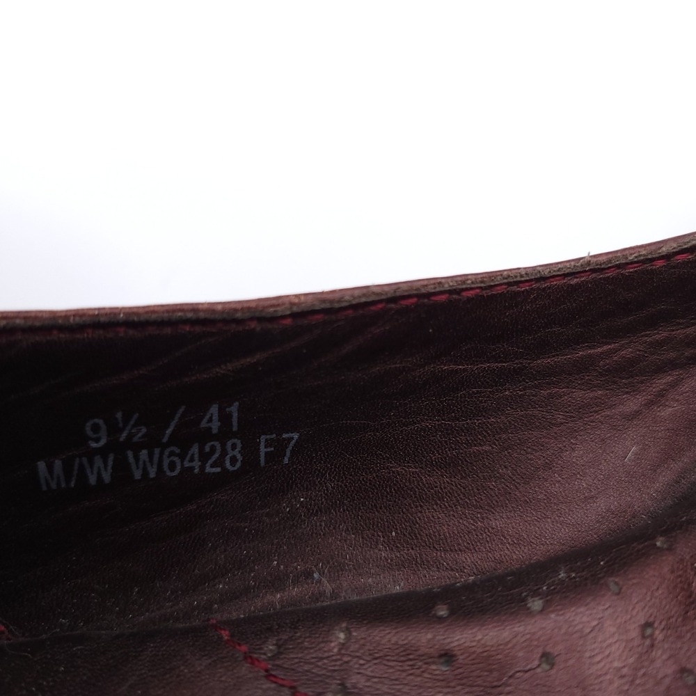 Born Mary Jane Shoes Women Size 9.5 M Brown Leather Brogue Low Heel W6428 - Picture 9 of 12
